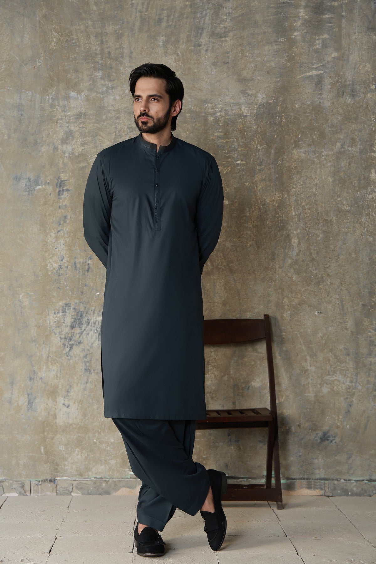 TEAL GREEN PREMIUM SOFT FABRIC KURTA SHALWAR