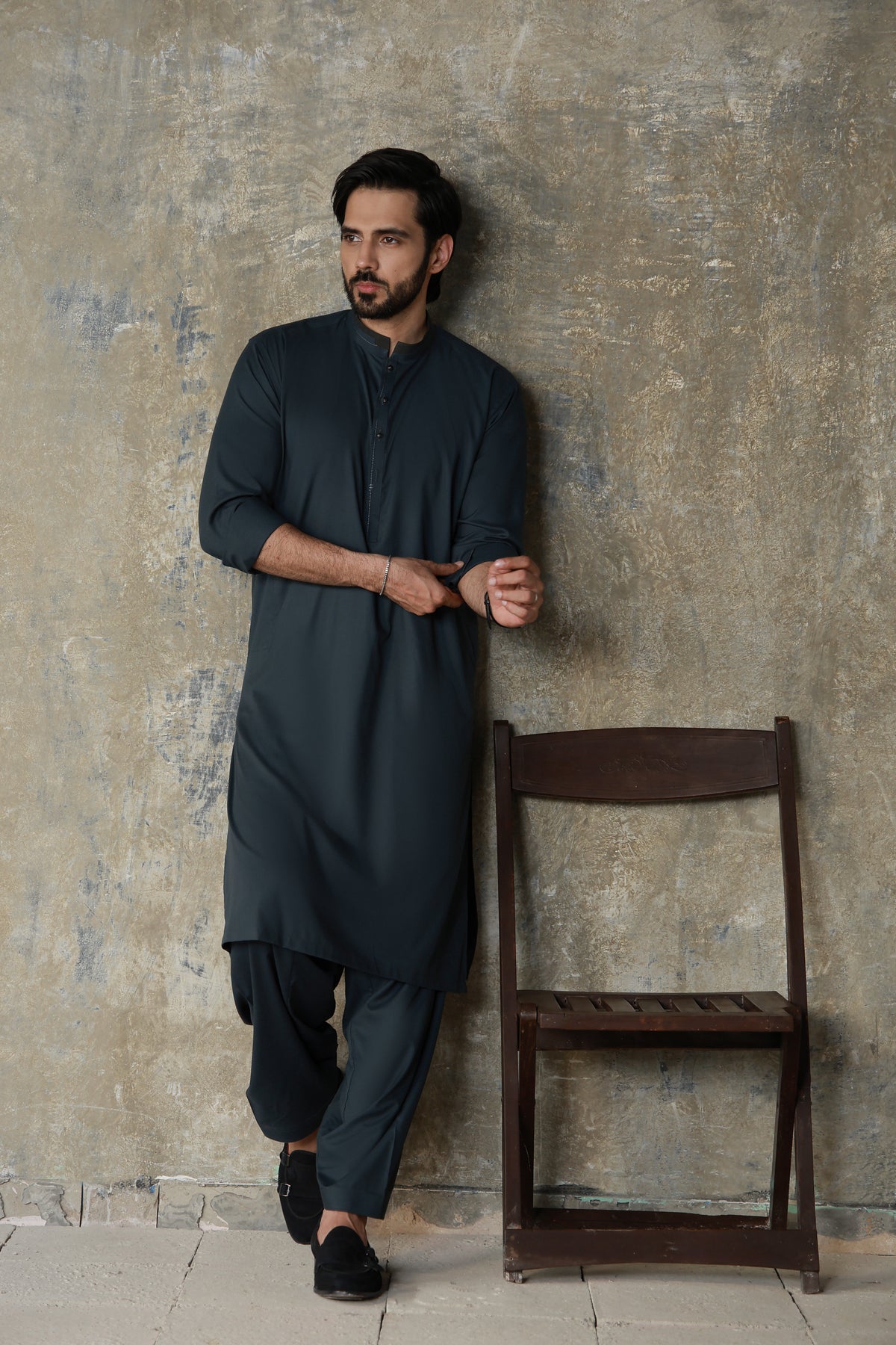 TEAL GREEN PREMIUM SOFT FABRIC KURTA SHALWAR