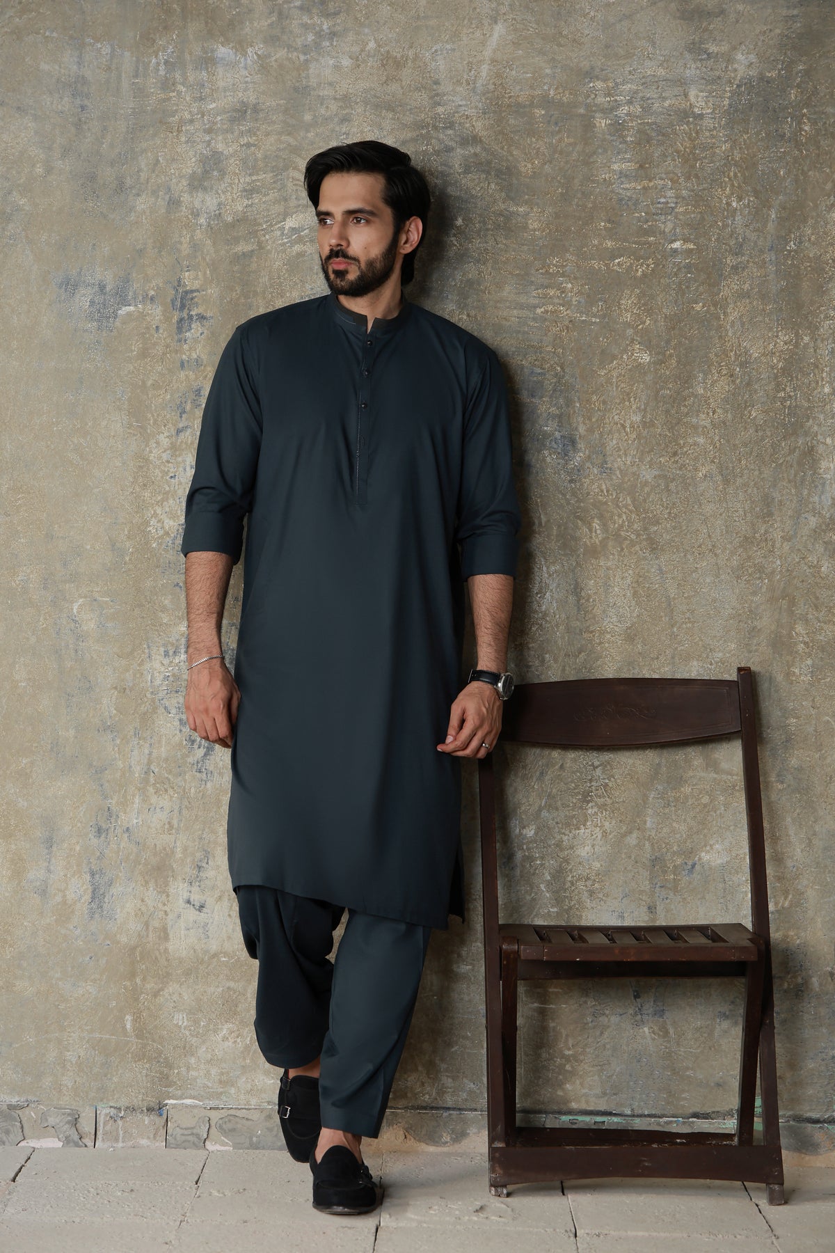 TEAL GREEN PREMIUM SOFT FABRIC KURTA SHALWAR