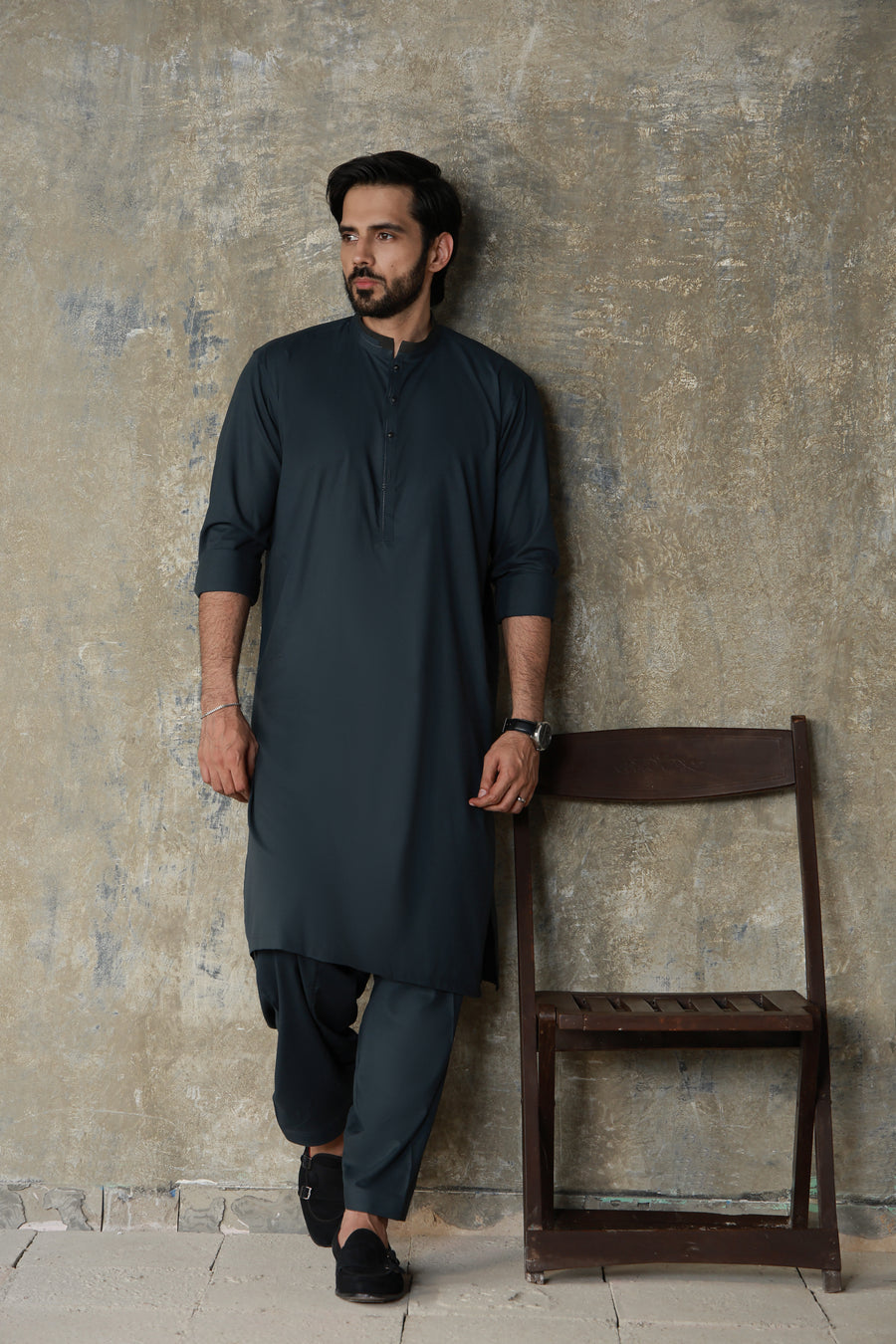 TEAL GREEN PREMIUM SOFT FABRIC KURTA SHALWAR