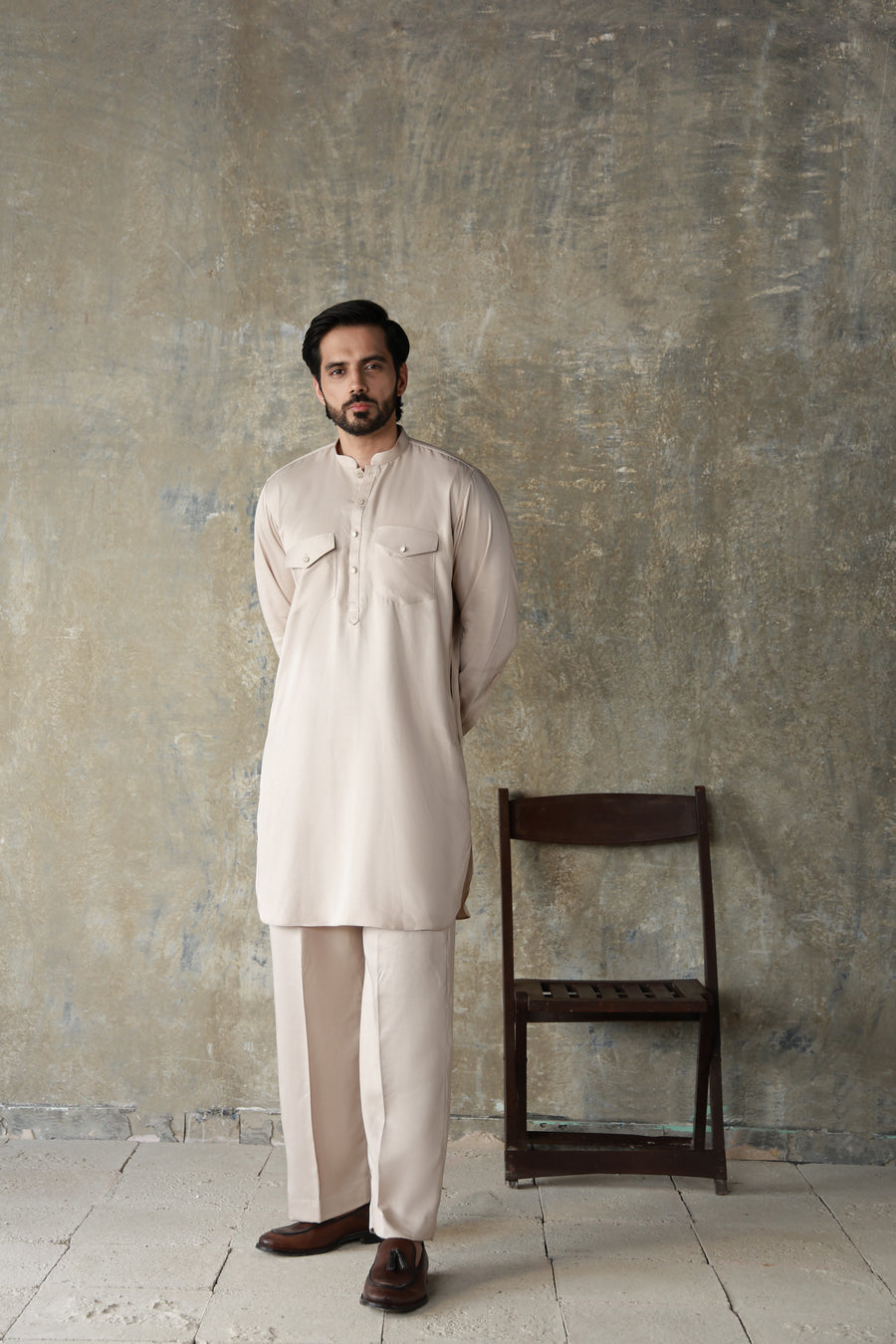FAWN SOFT TWILLED FABRIC KURTA PYJAMA