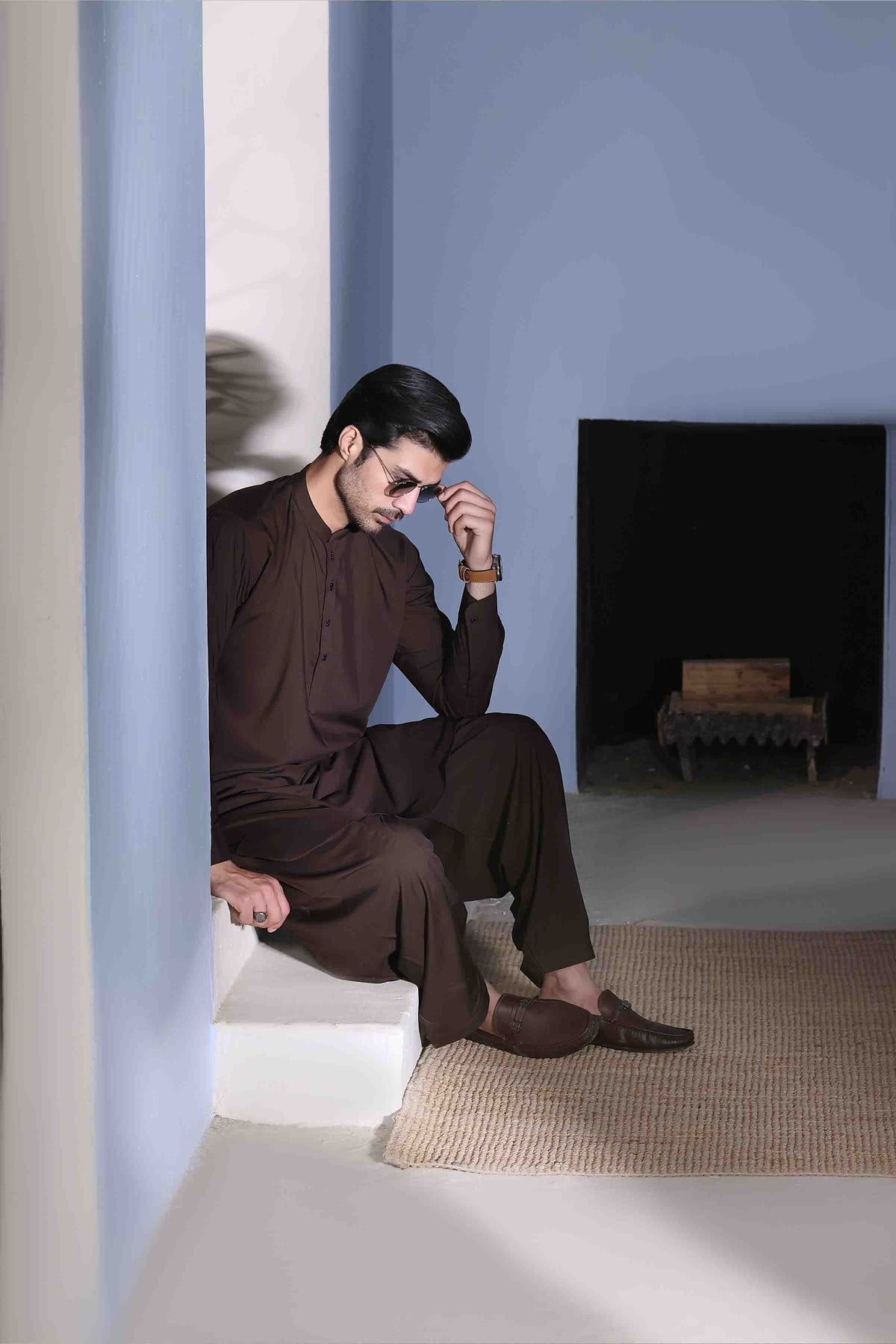 Loco Soft Premium Kurta Shalwar 25027 Brown
