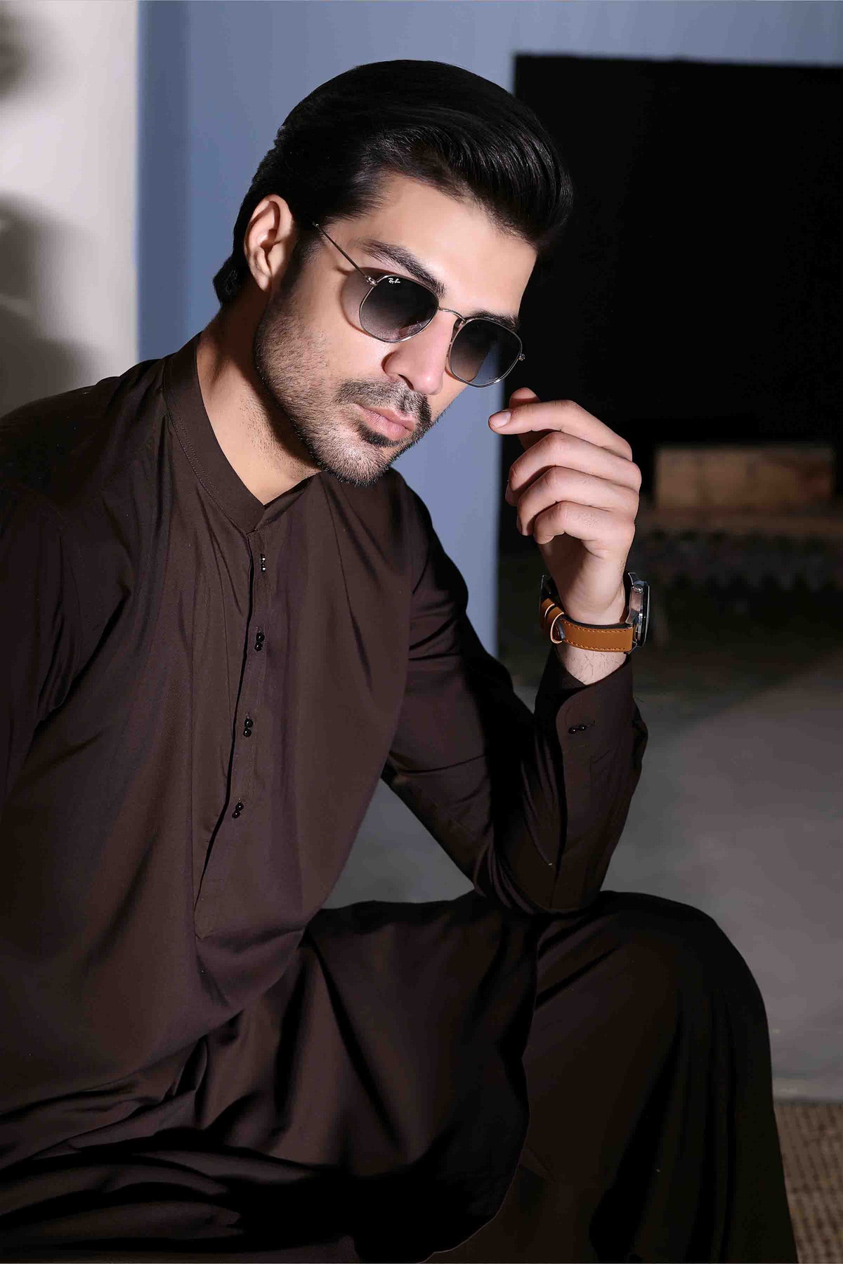 Loco Soft Premium Kurta Shalwar 25027 Brown