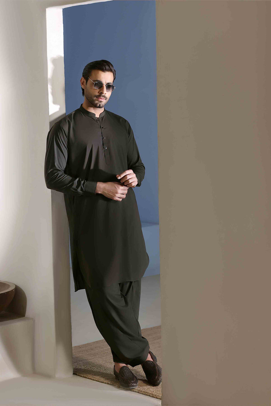 Loco Soft Premium Kurta Shalwar DARK GREEN 25027