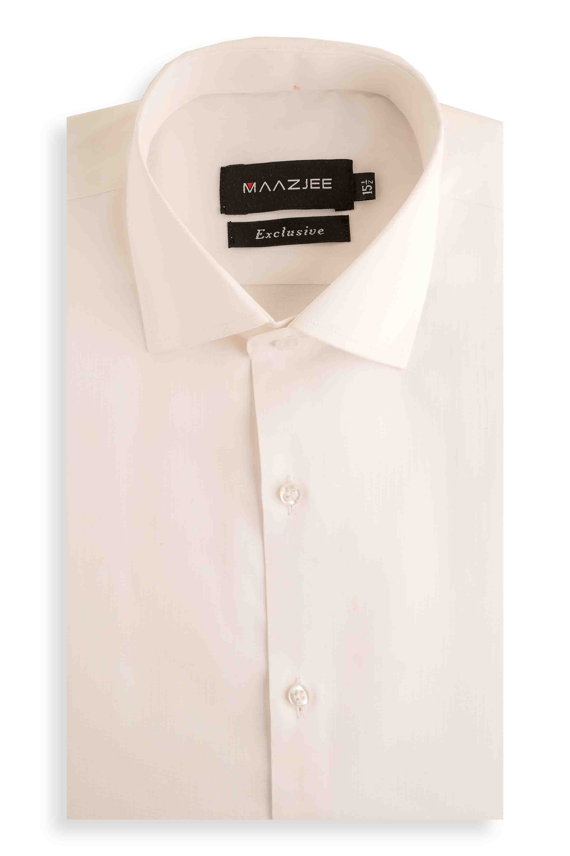 SELF CROSS STRIPE SHIRT FRD25-7 PURE WHITE