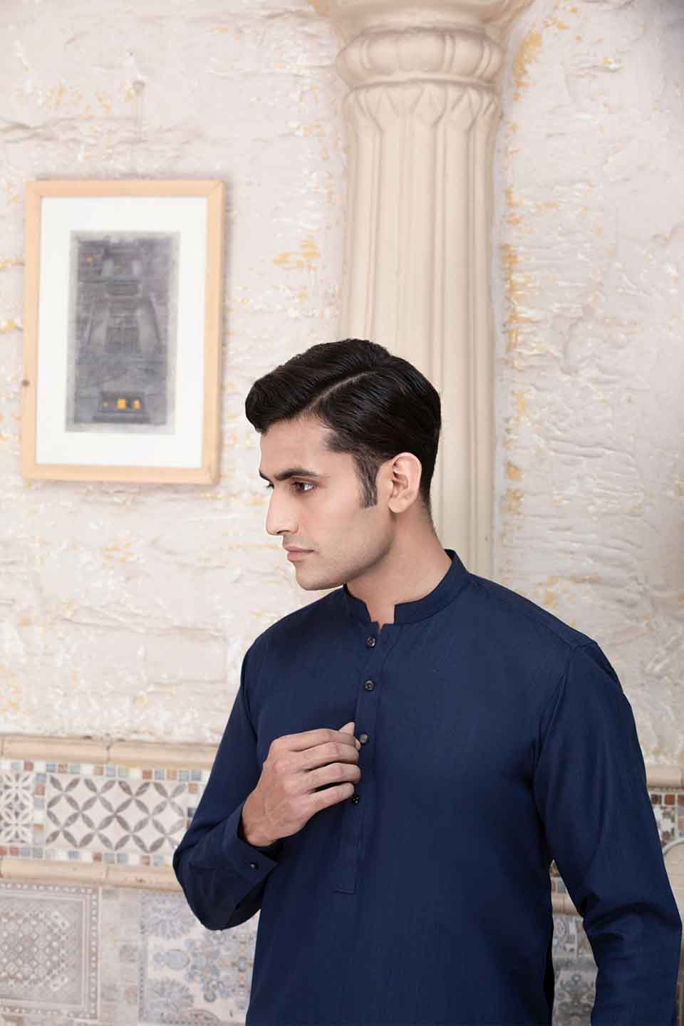 FANCY KURTA SHALWAR BLUE 23836