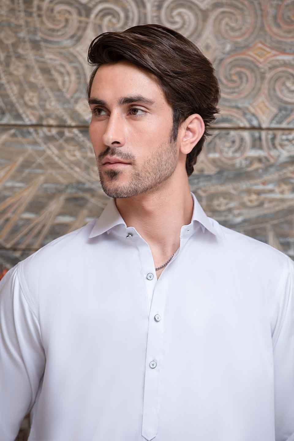 FANCY KURTA SHALWAR WHITE 23843
