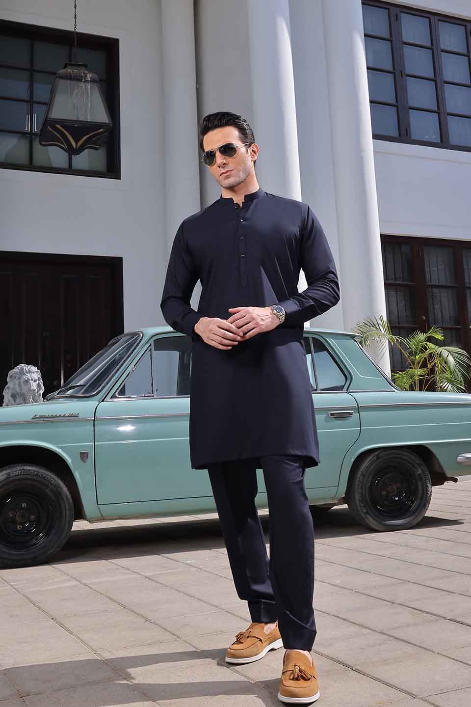 KURTA PAJAMA 25008 N.BLUE