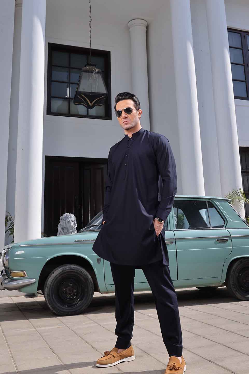 KURTA PAJAMA 25008 N.BLUE