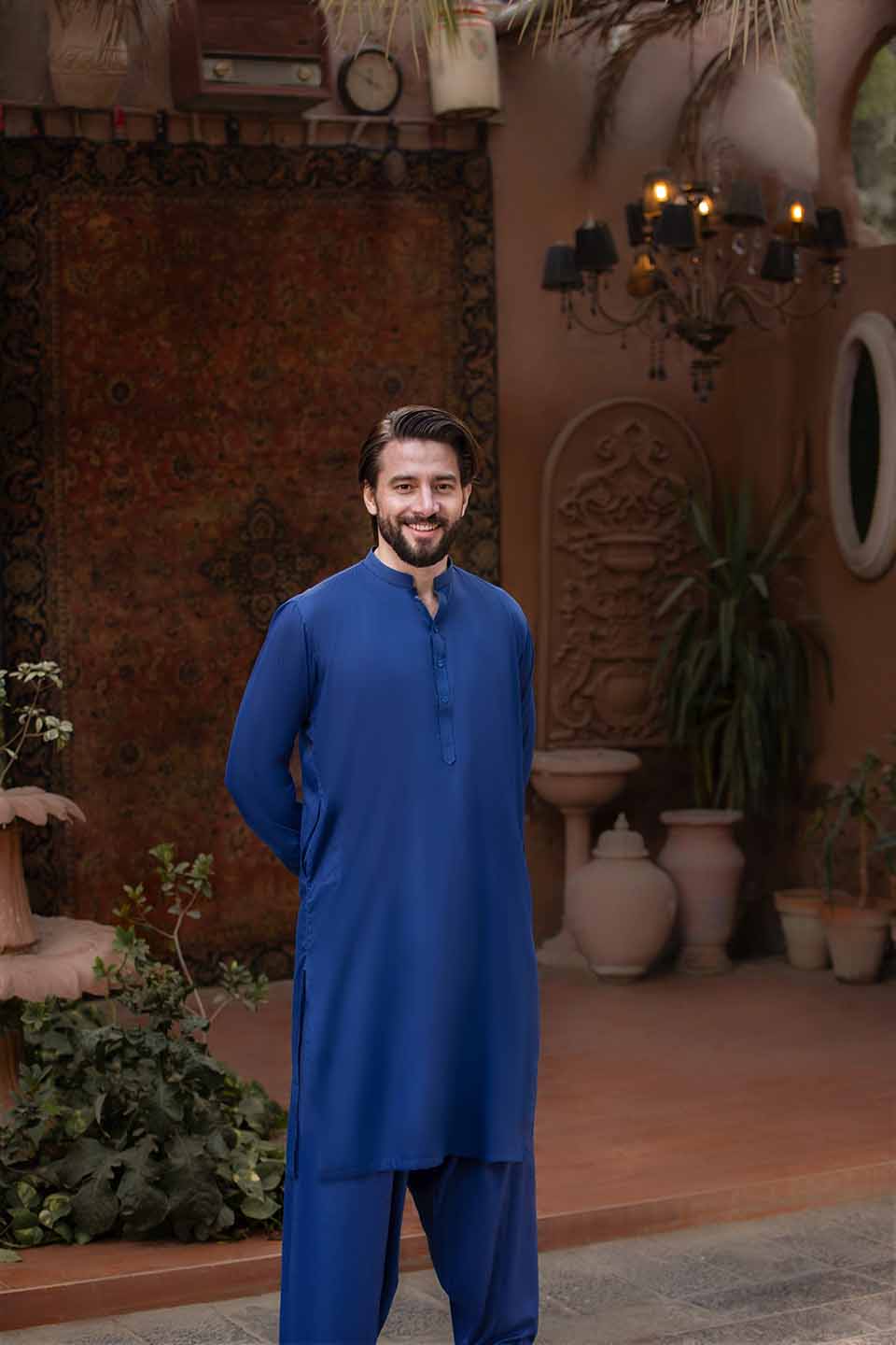 FANCY KURTA SHALWAR BLUE 24805