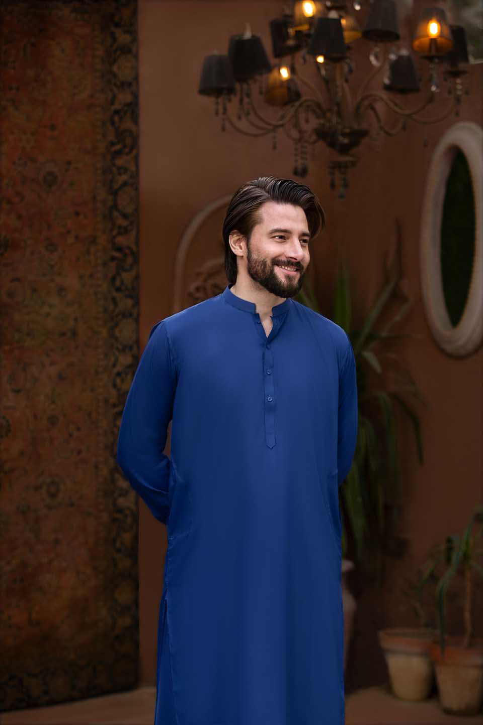 FANCY KURTA SHALWAR BLUE 24805