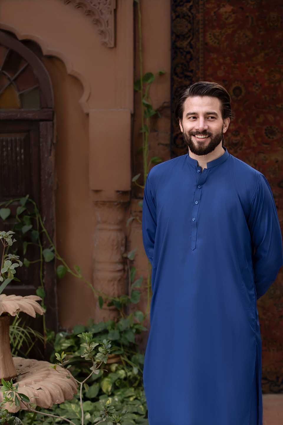 FANCY KURTA SHALWAR BLUE 24805