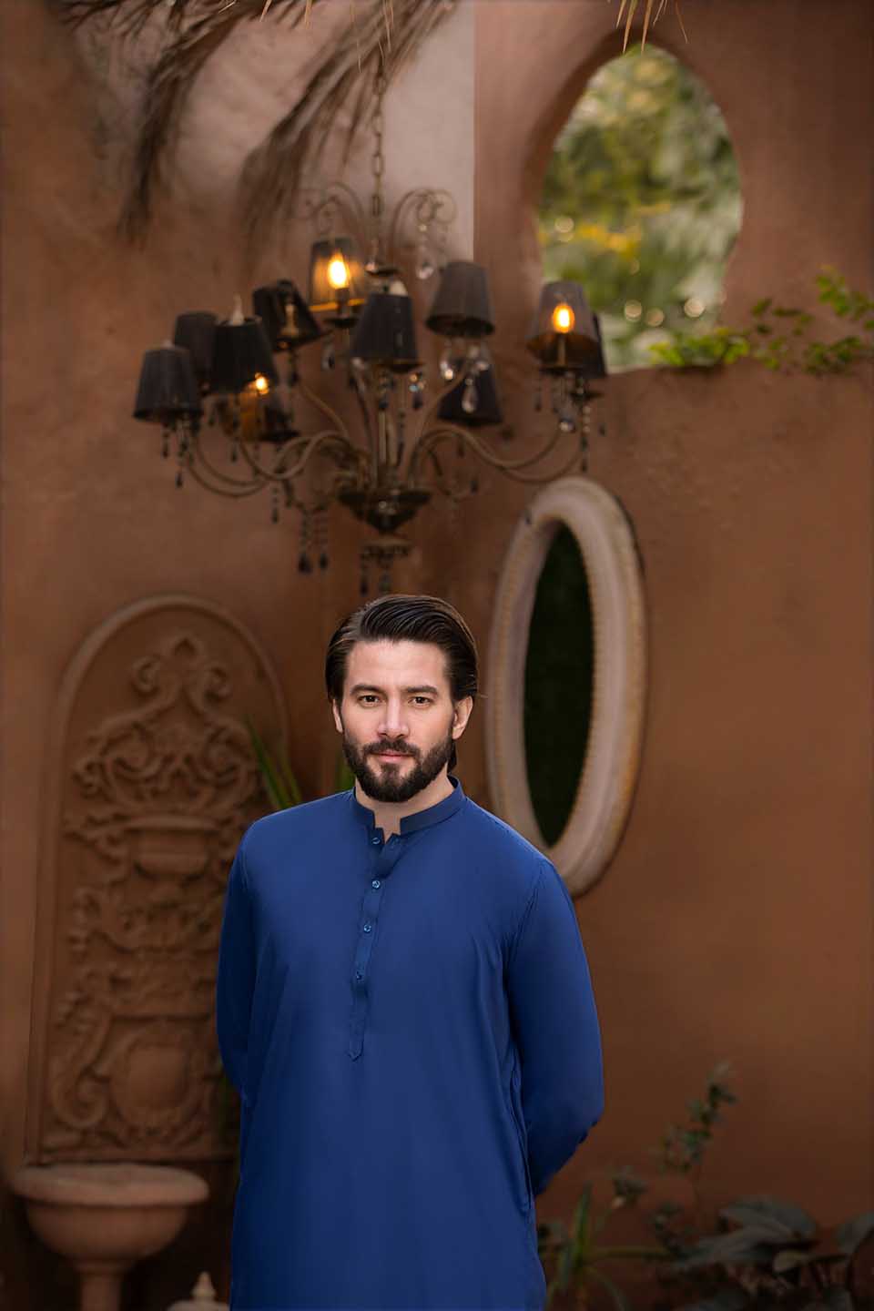 FANCY KURTA SHALWAR BLUE 24805