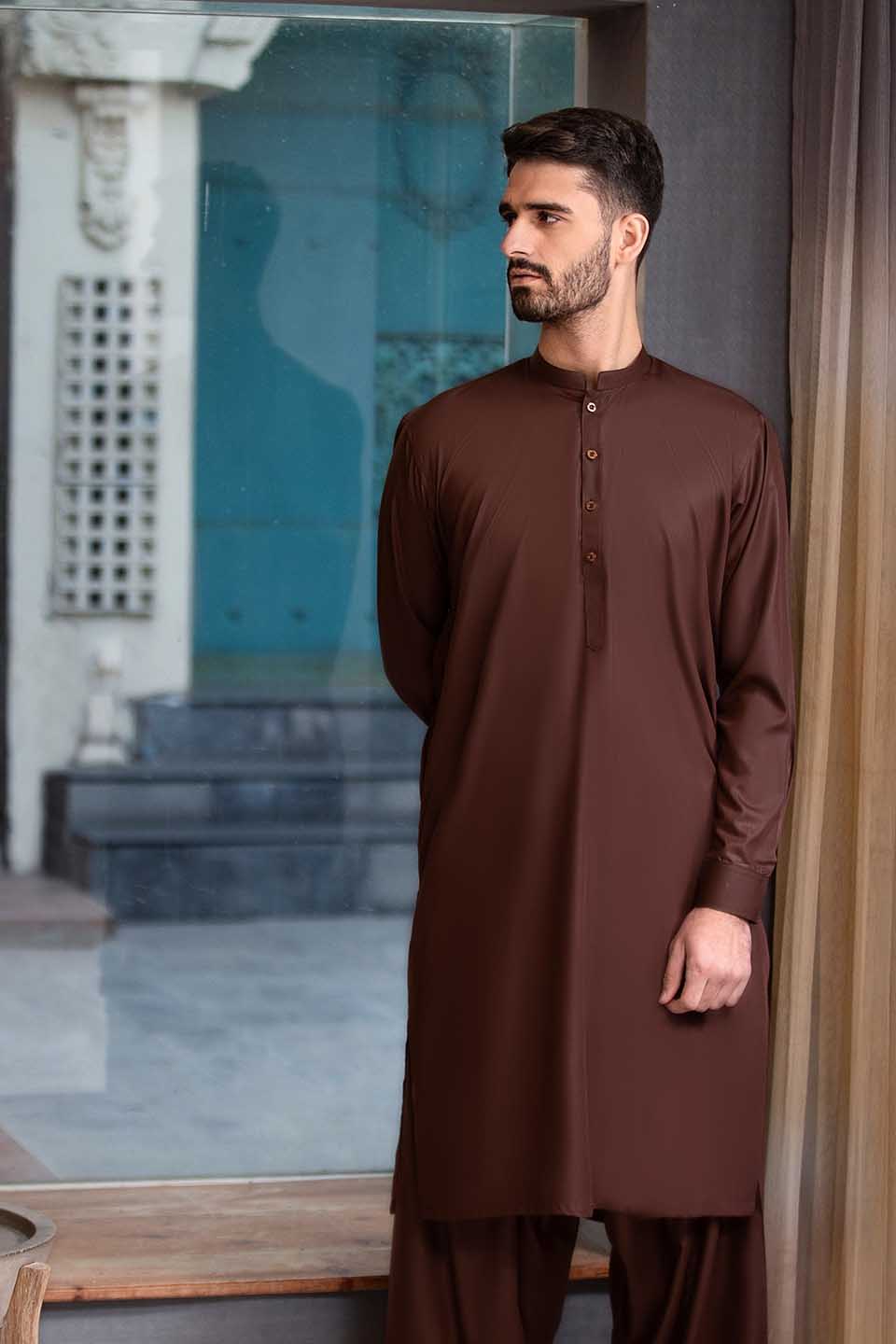 FANCY KURTA SHALWAR D.BROWN 24805