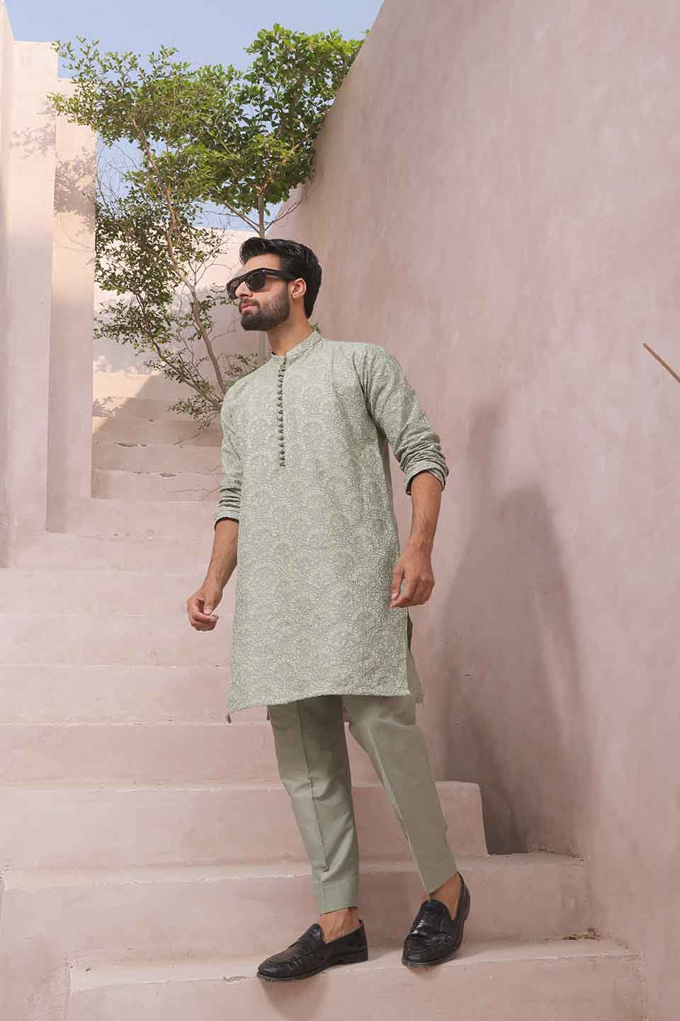 FANCY KURTA PYJAMA 23856 PISTA