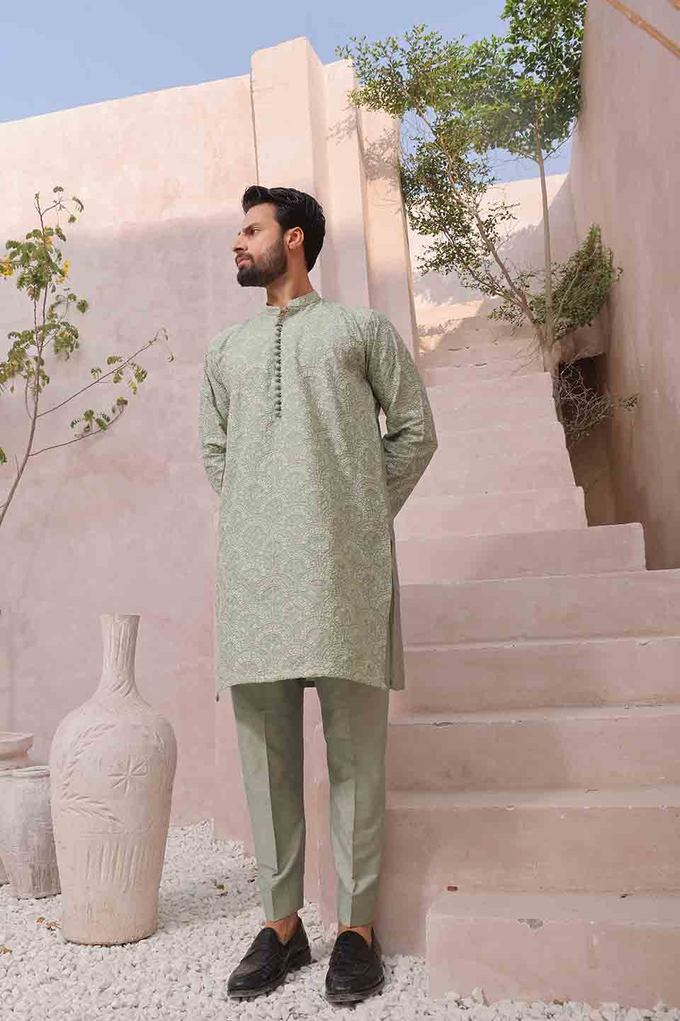 FANCY KURTA PYJAMA 23856 PISTA