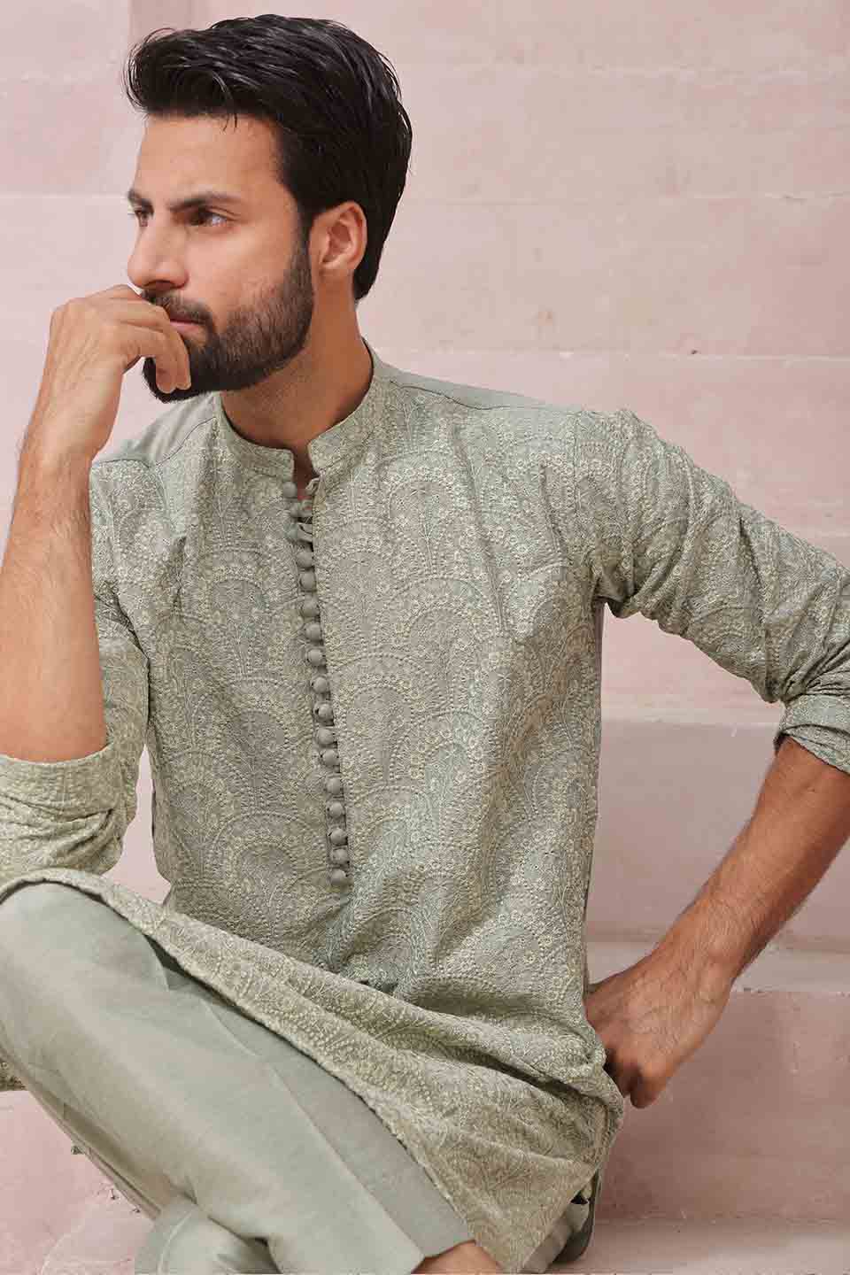 FANCY KURTA PYJAMA 23856 PISTA