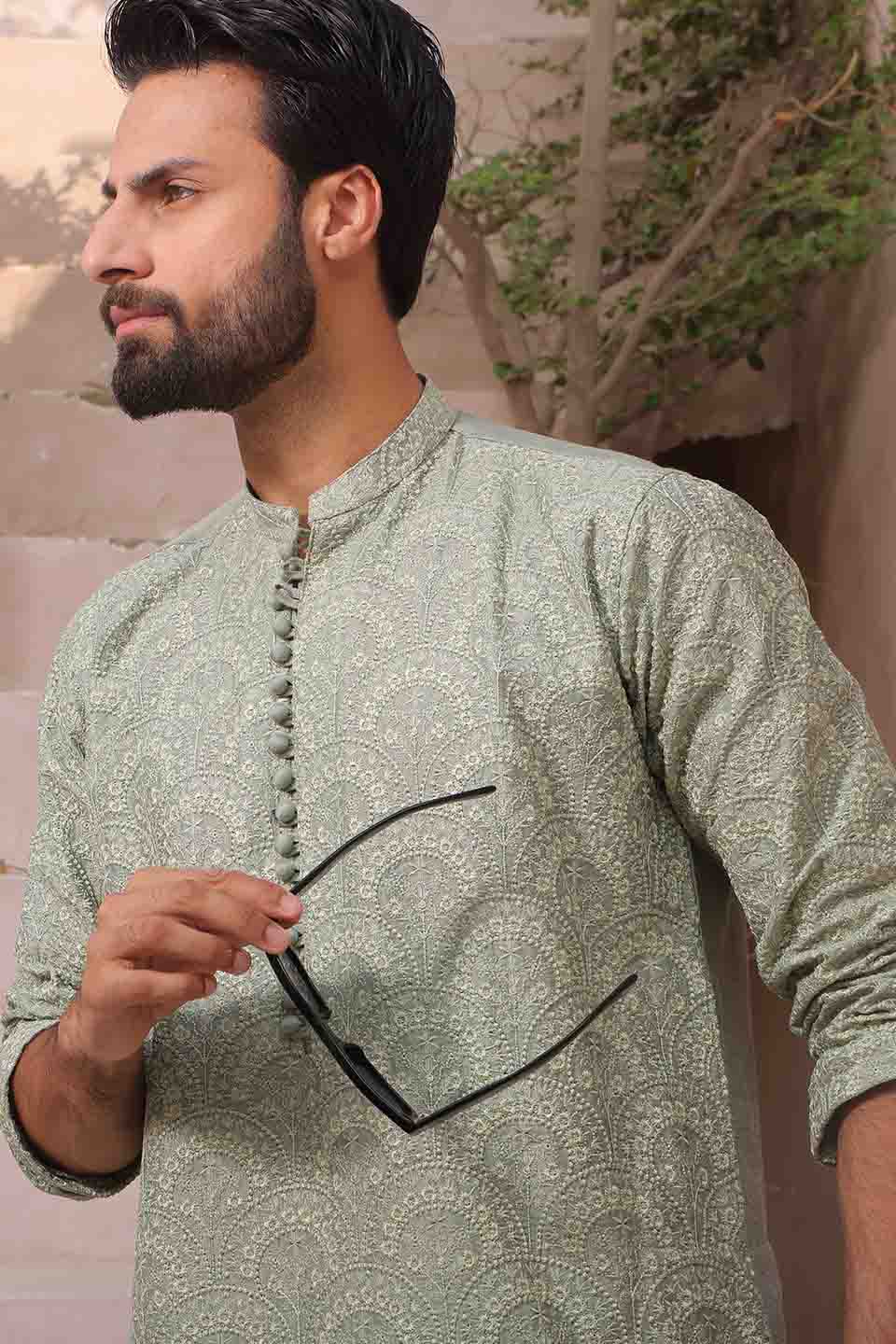 FANCY KURTA PYJAMA 23856 PISTA