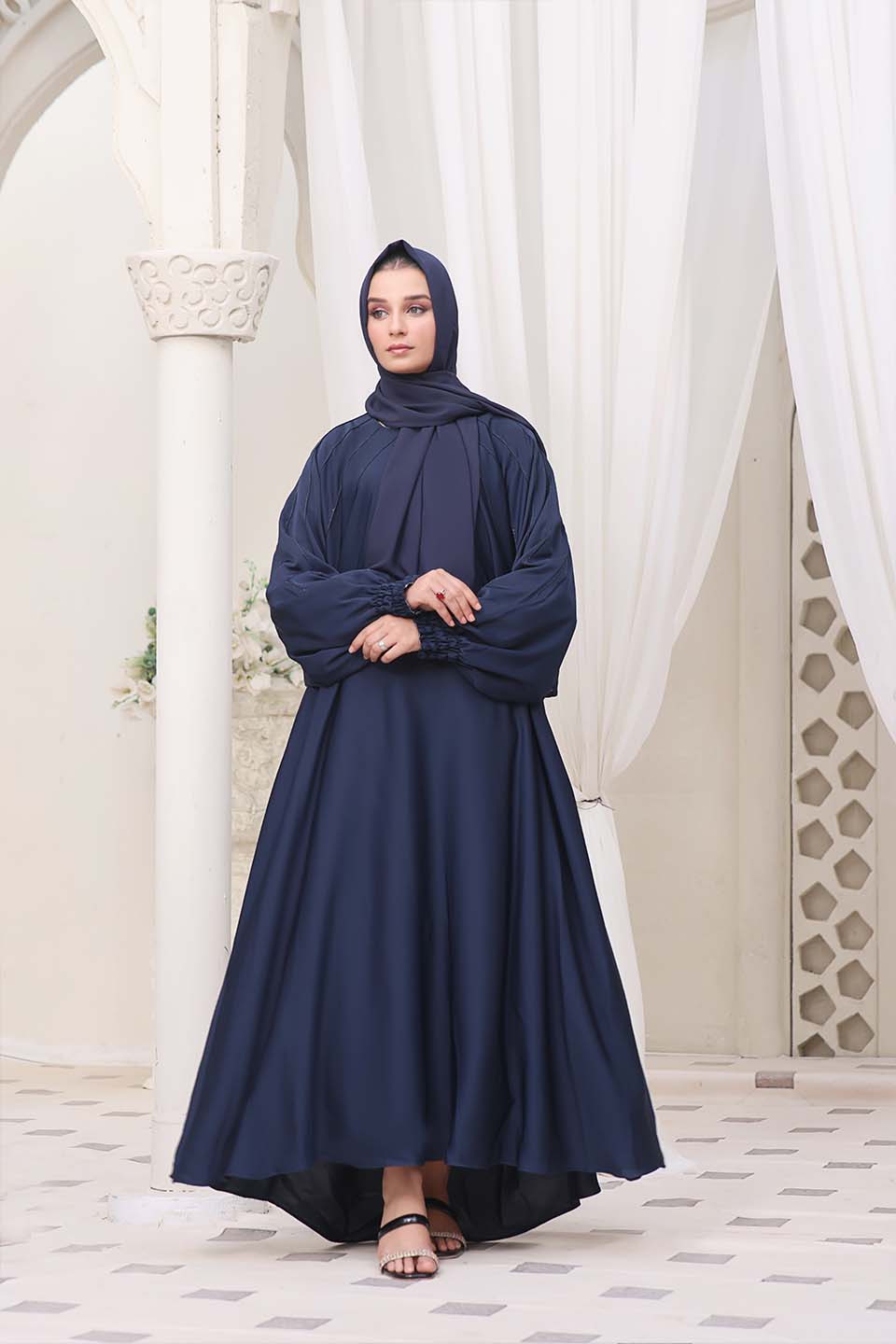 Maazjee Abaya Blue