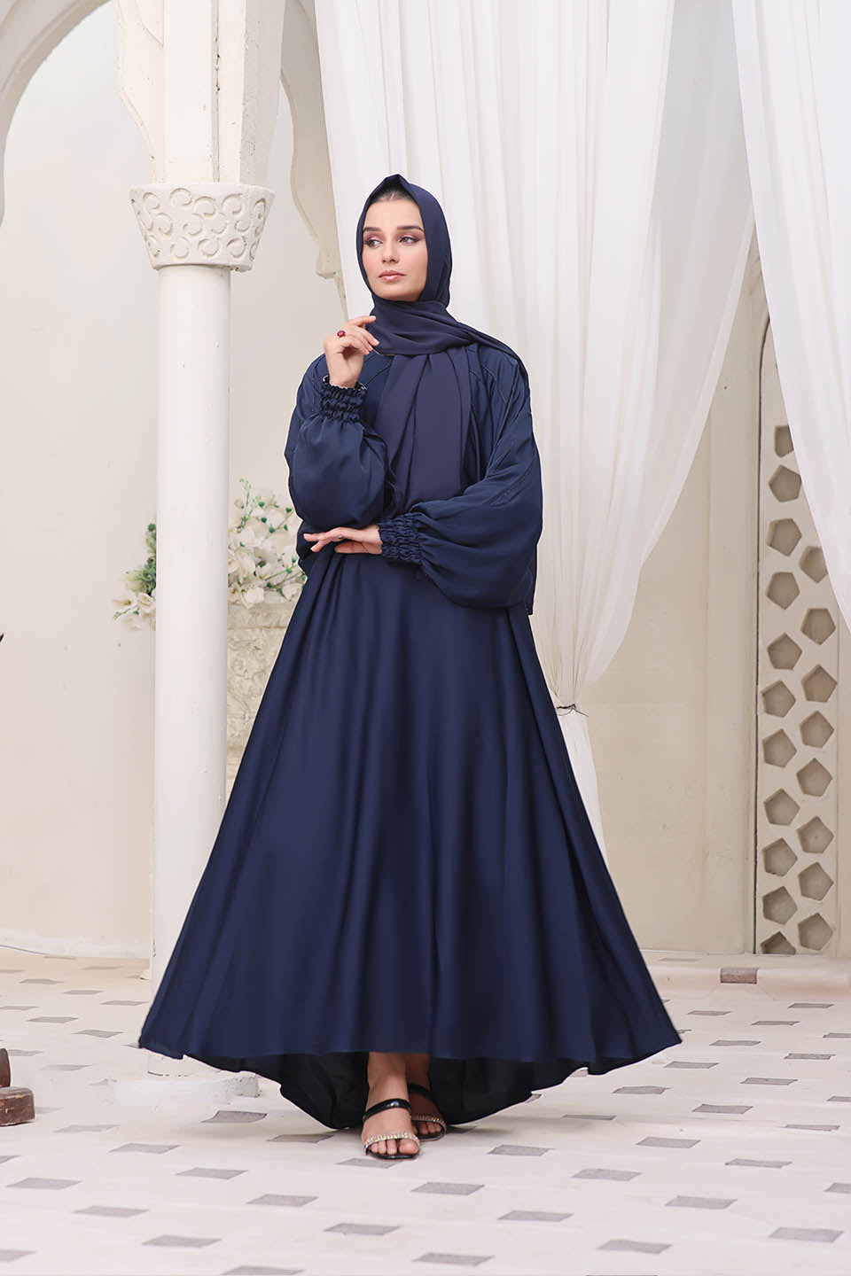 Maazjee Abaya Blue