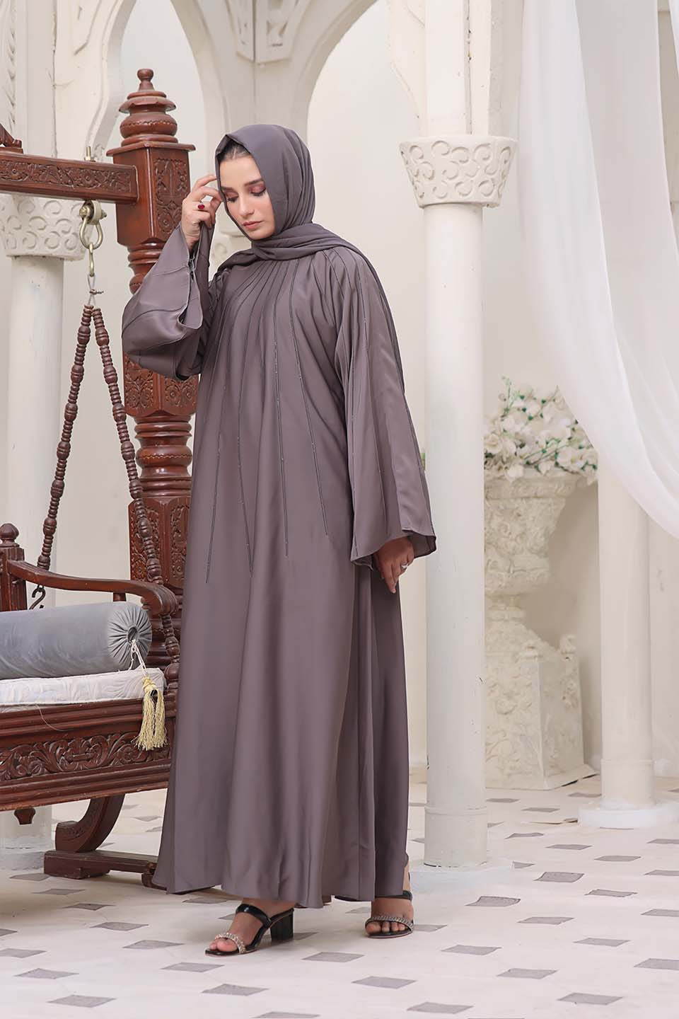 Maazjee Abaya Gray