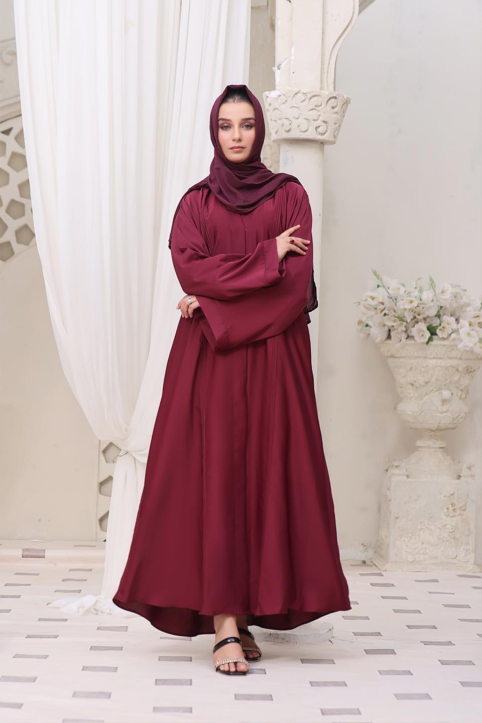 Maazjee Abaya Red