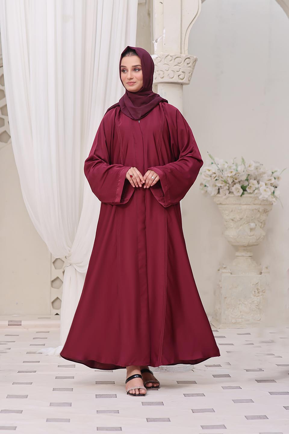 Maazjee Abaya Red