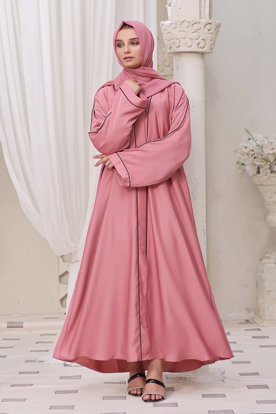 Maazjee Abaya Pink
