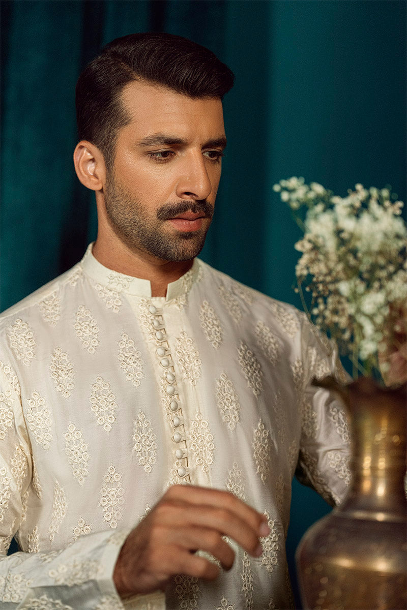 FANCY KURTA PYJAMA 25014 FAWN