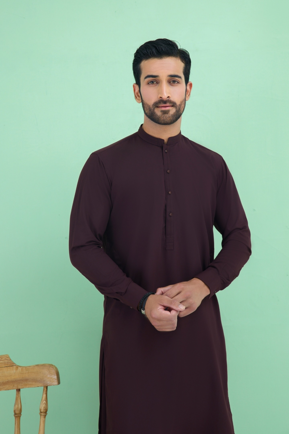 WASH N WEAR FABRIC SHALWAR QAMEEZ 24851 MAROON