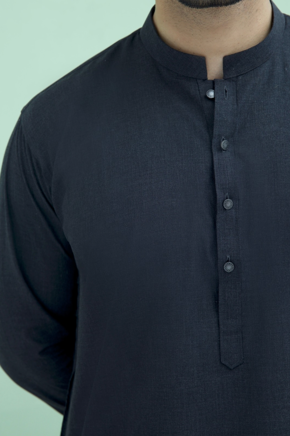 MALYSIAN BLENDED FABRIC SHALWAR QAMEEZ 25020 DARK GREY