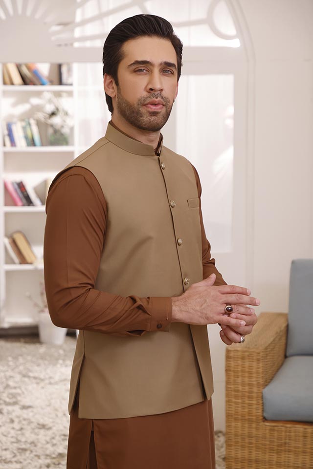 WAIST COAT FZ-DERMU MUSTERED