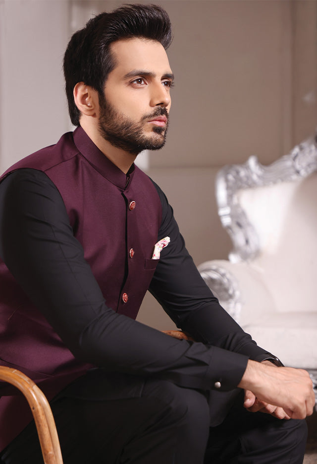 Waistcoat Black Shalwar Kameez Coat Black Waistcoat For Men With