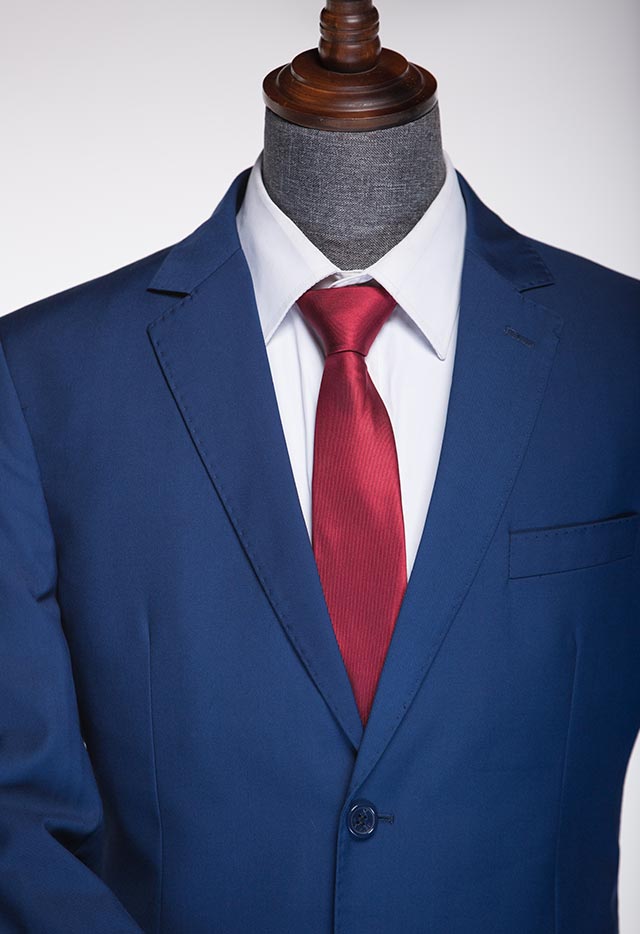 TWIL ITALIAN TWO PIECE SUIT ROYAL BLUE 318-234