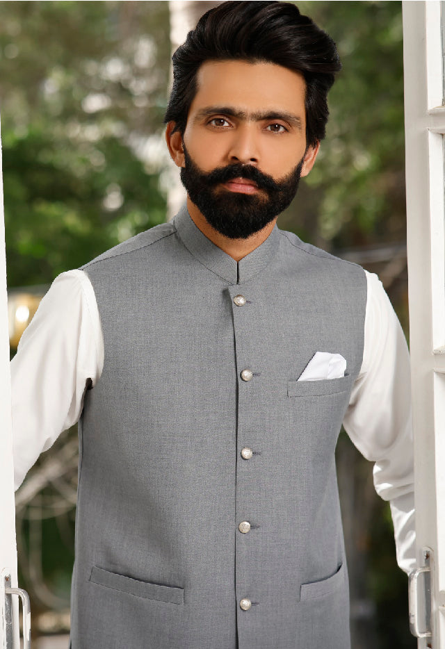 WAIST COAT GREY R-M261