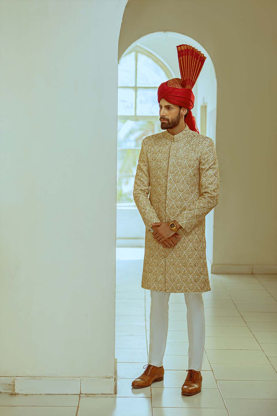 Maazjee Sherwani -22-B