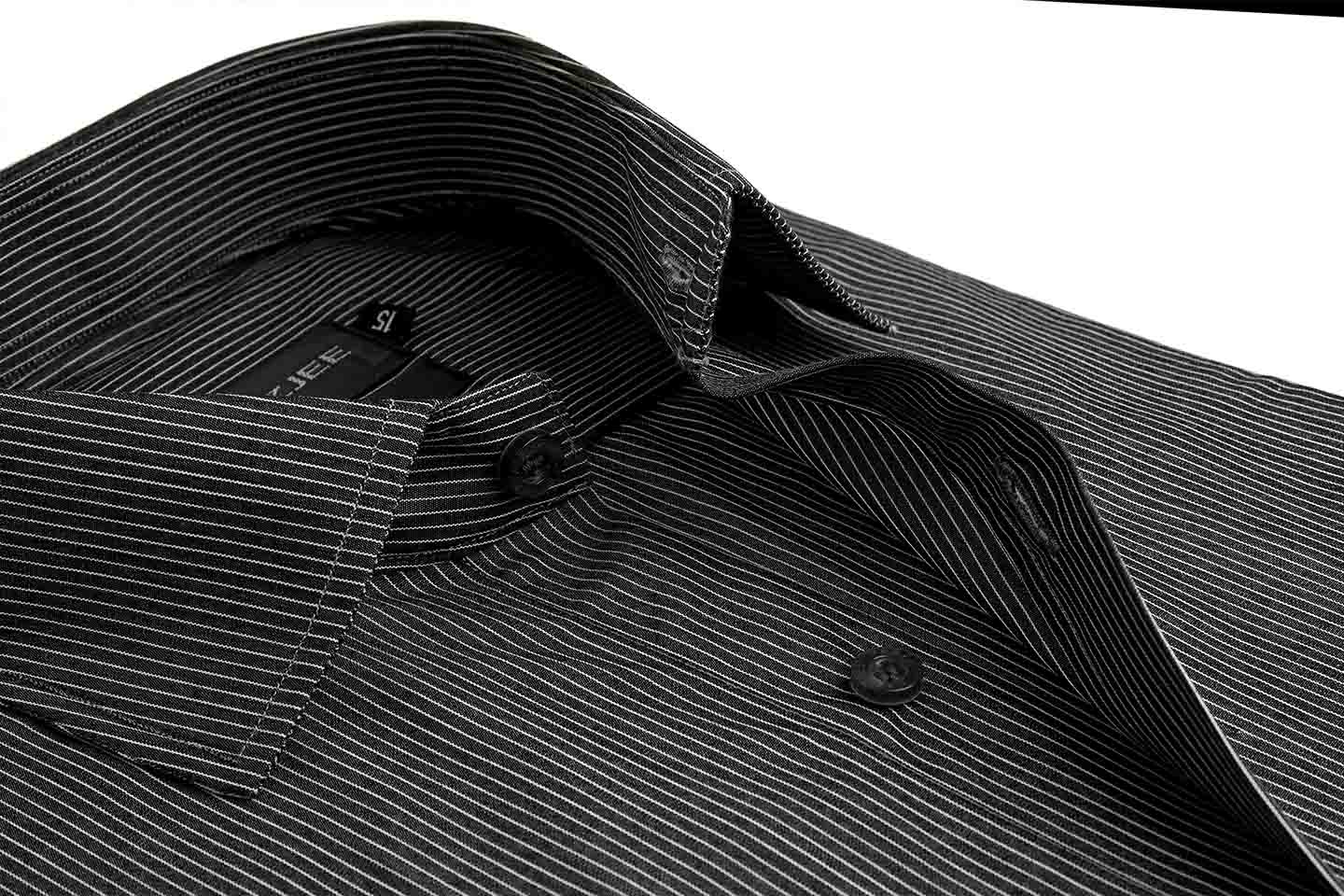 FORMAL SHIRTS UK-22-12(1 )  BLK WHT LNG