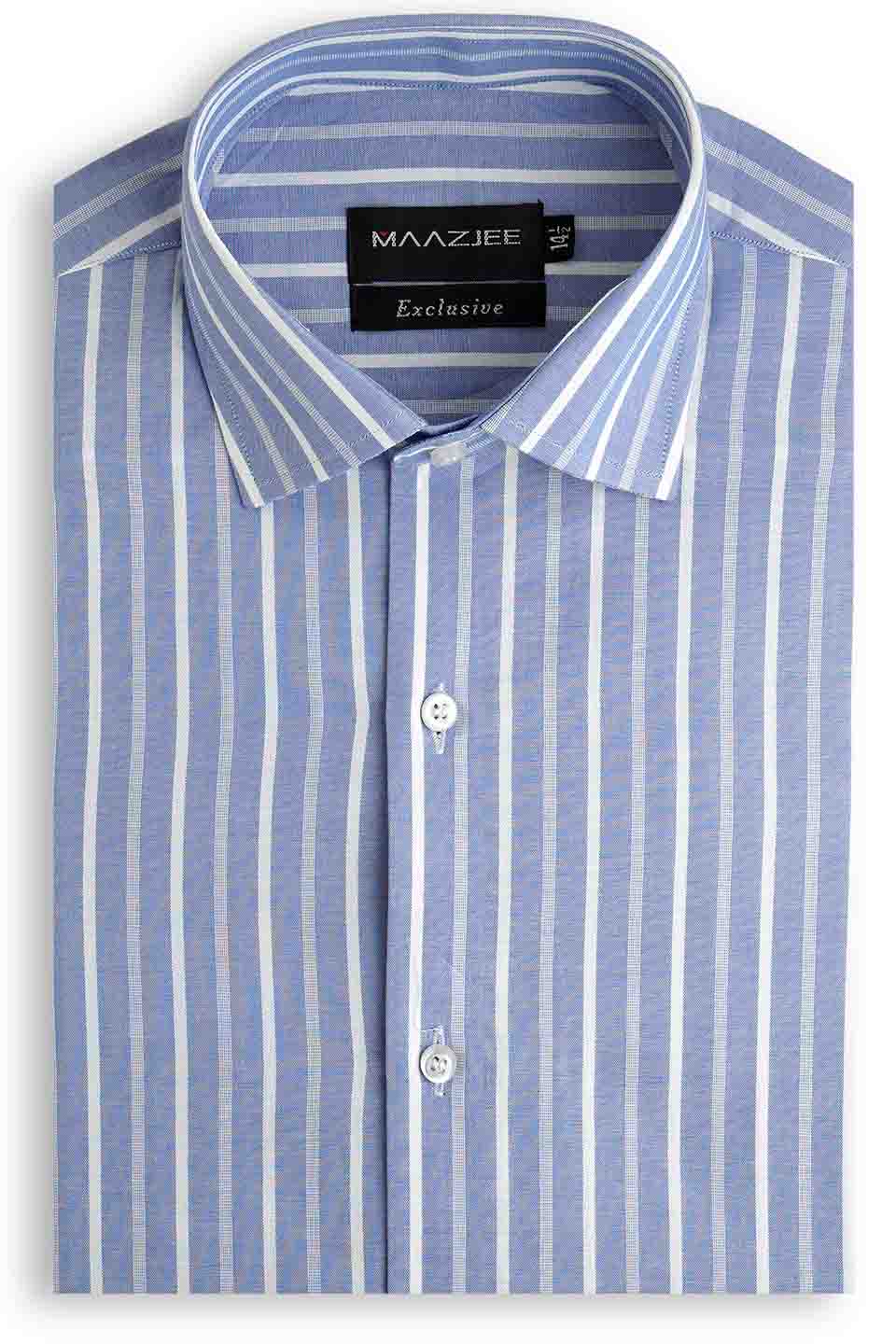 FORMAL SHIRTS UK-22-12(1 ) BLU/WHT LNG2