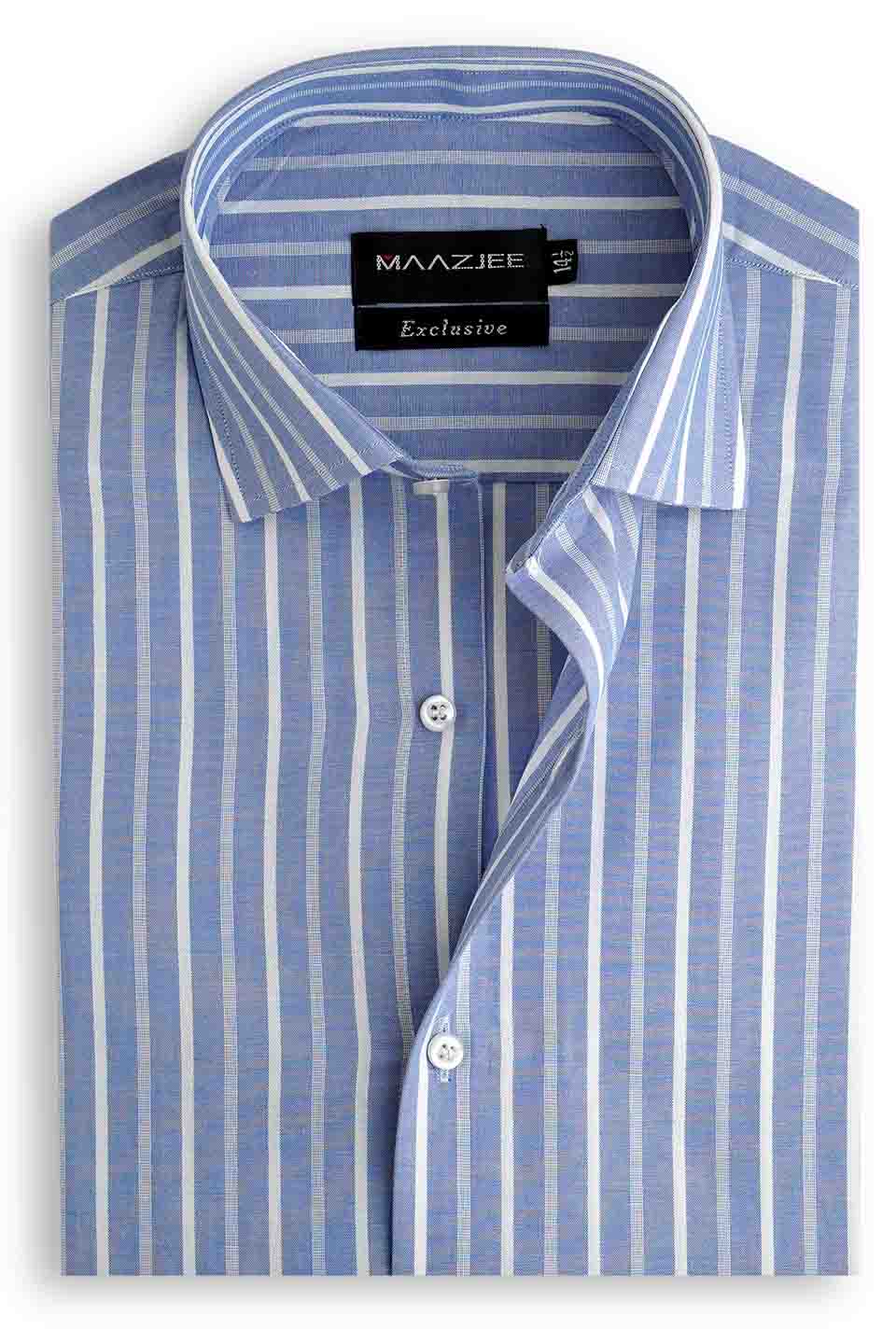 FORMAL SHIRTS UK-22-12(1 ) BLU/WHT LNG2