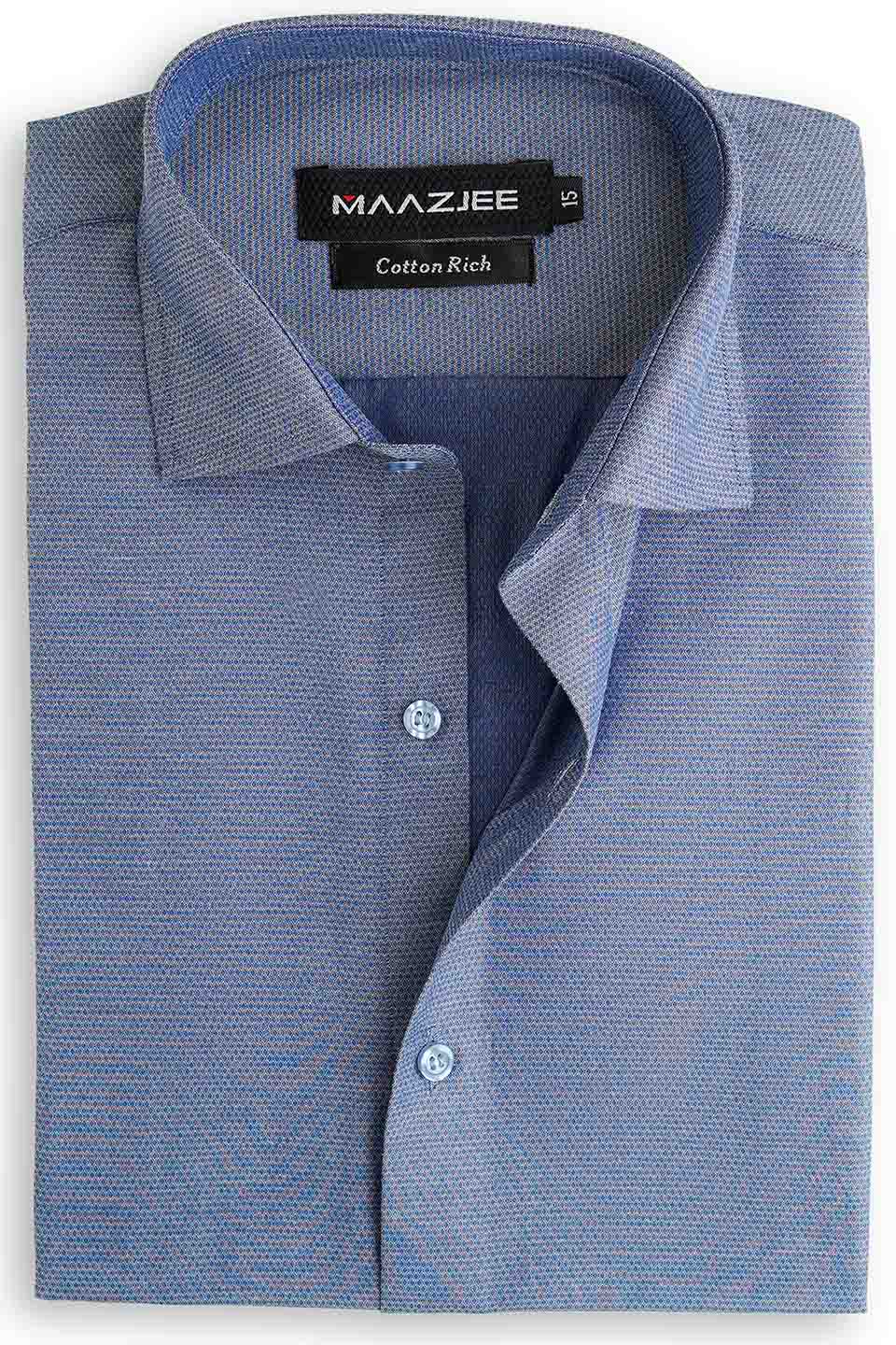 FORMAL SHIRTS UK-22-12 BLUE DOT