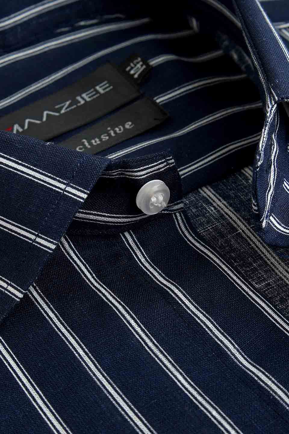 FORMAL SHIRTS UK-22-12(1 ) N.BLUE LNG