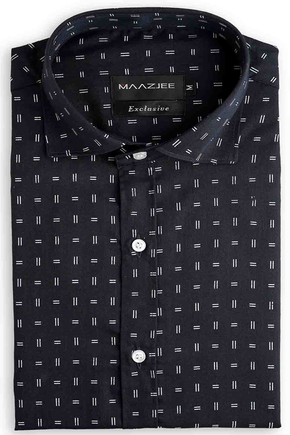 FORMAL SHIRTS UKPR-23-1 WHT PRT